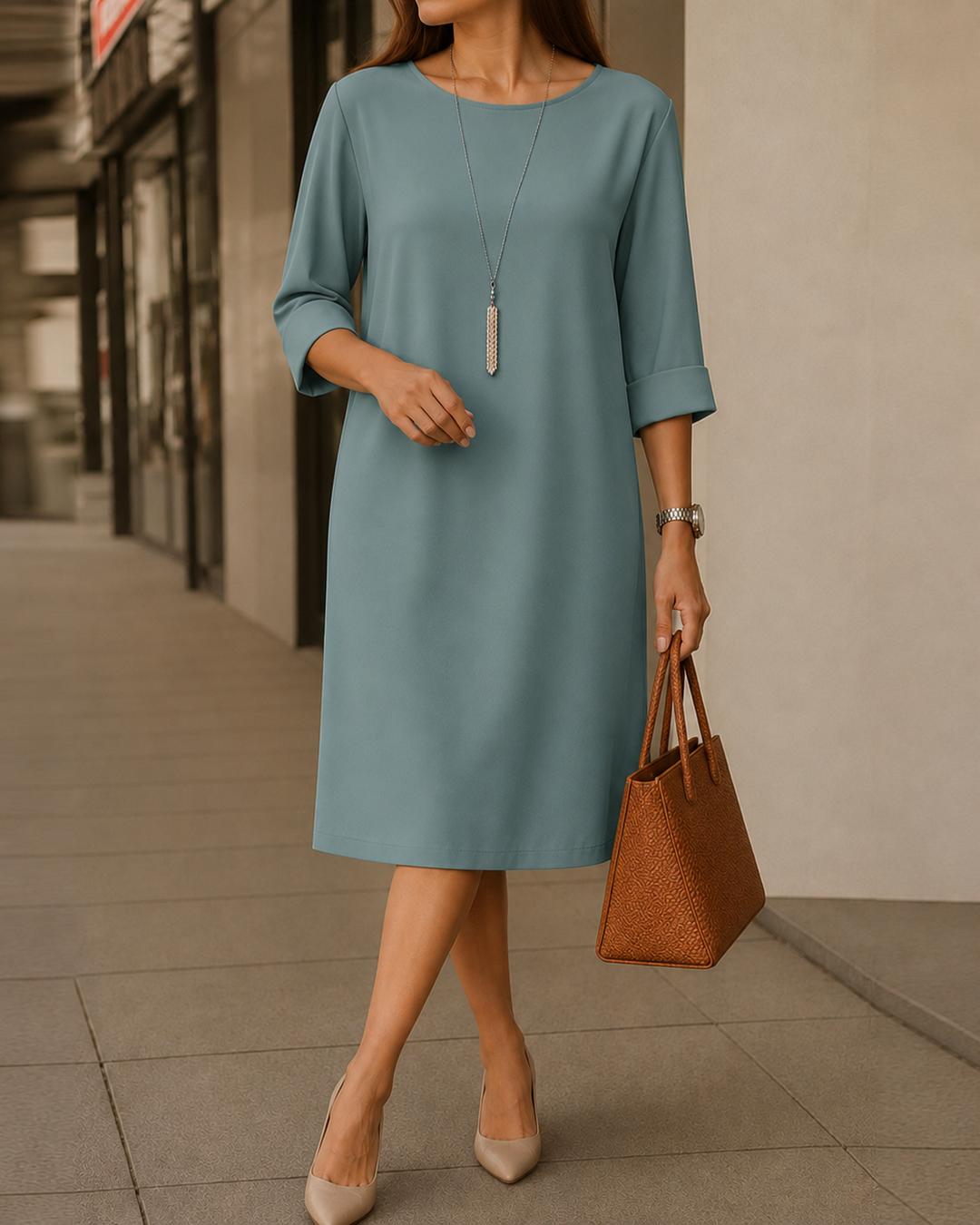 Juliette | Tummy Coverage Midi Dress