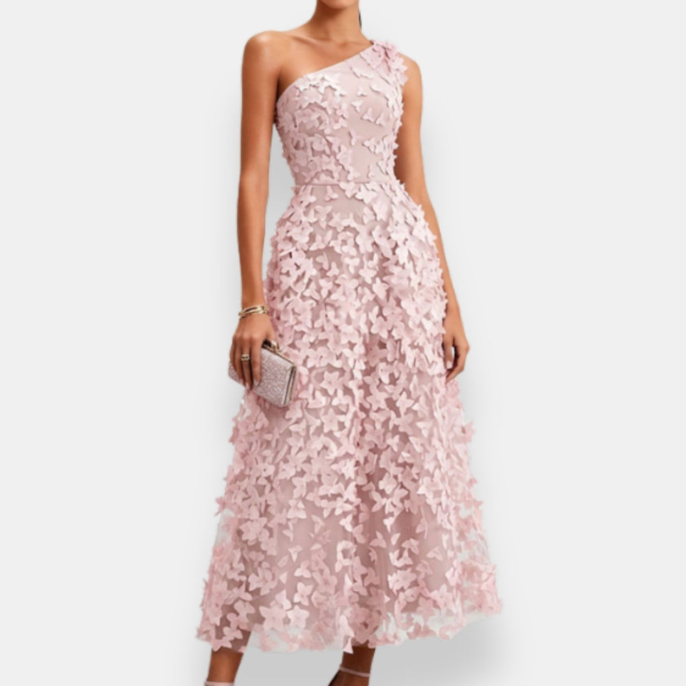 Theodora | One-Shoulder Midi Dress