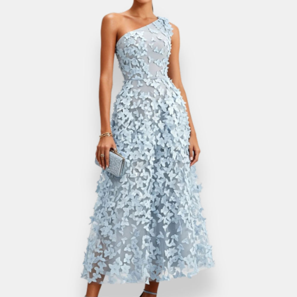Theodora | One-Shoulder Midi Dress