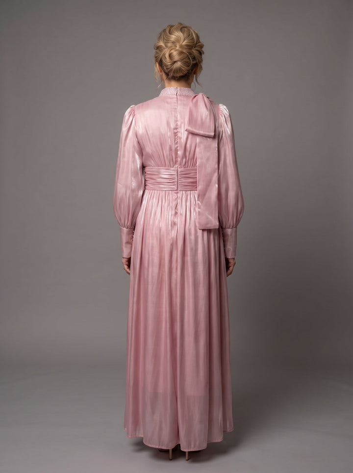 Adelaide | Pleated Belted Maxi Dress
