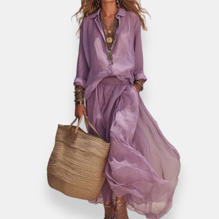 Clementine | Blouse and Pleated Skirt Set