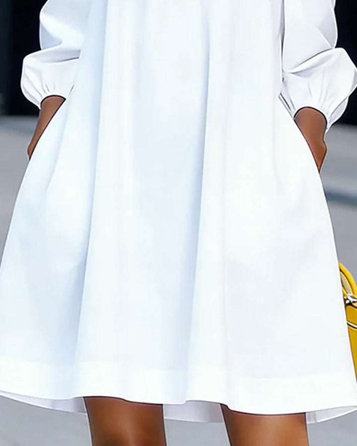 Rhoda | Off-Shoulder Floral Appliqué Dress