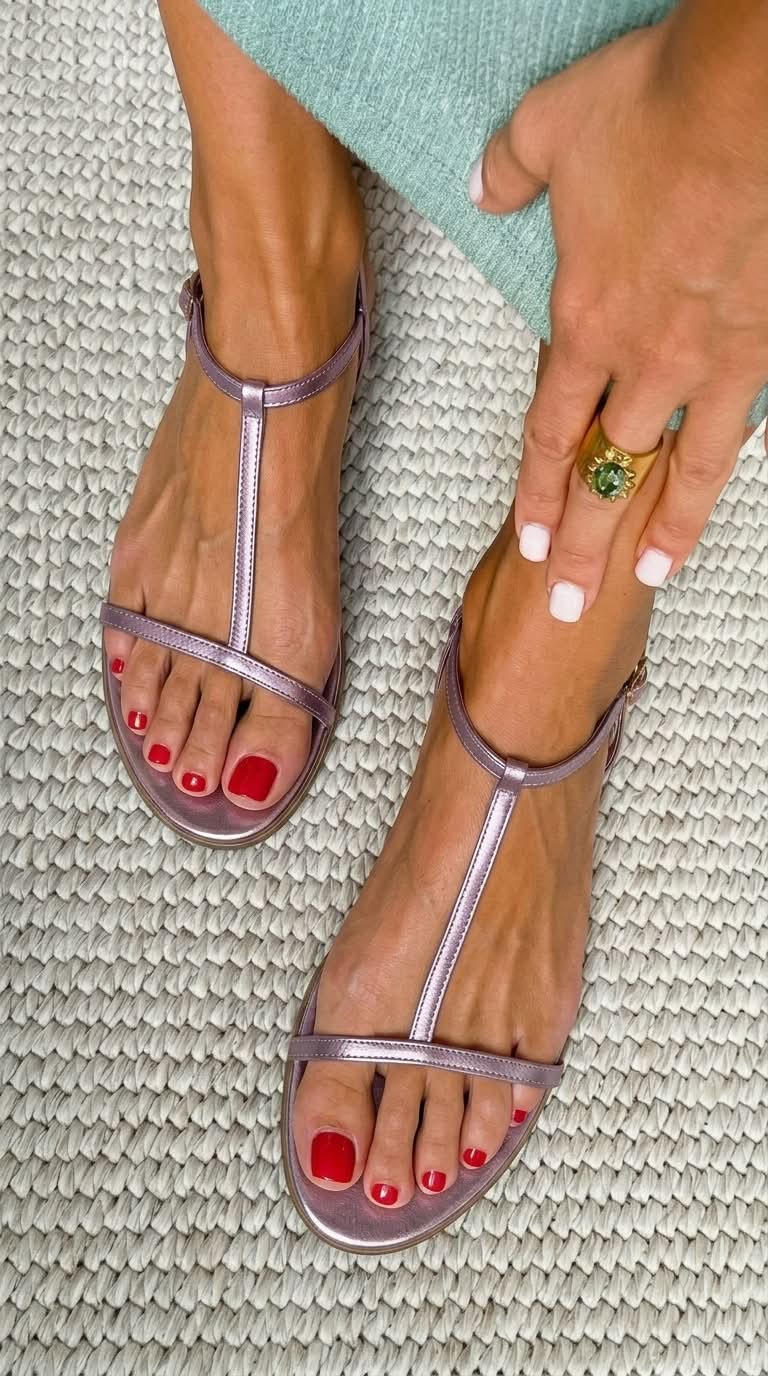 Mina | Golden Spring Sandals