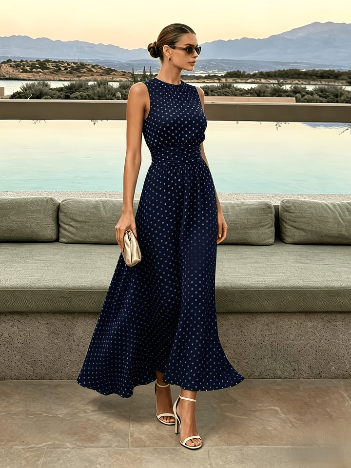 Colleen | Polka Dot Maxi Dress