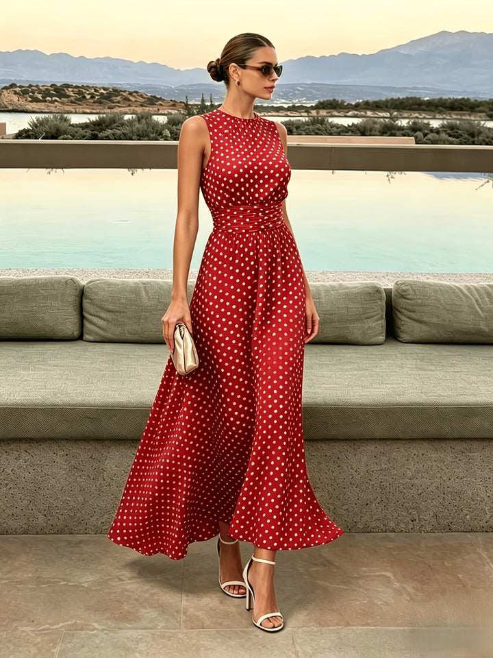 Colleen | Polka Dot Maxi Dress