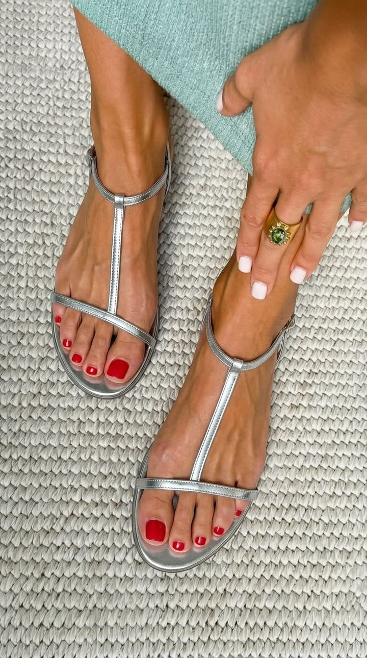 Mina | Golden Spring Sandals