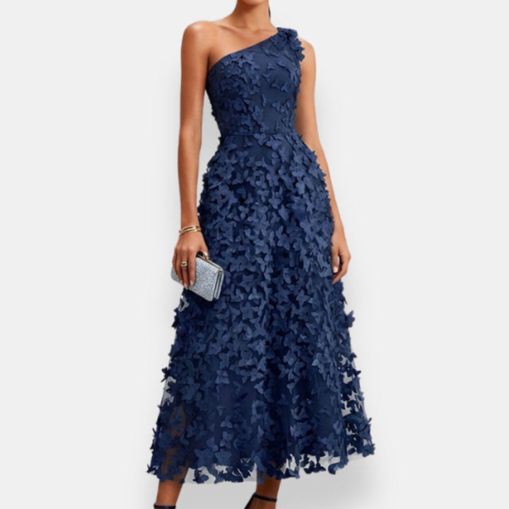Theodora | One-Shoulder Midi Dress