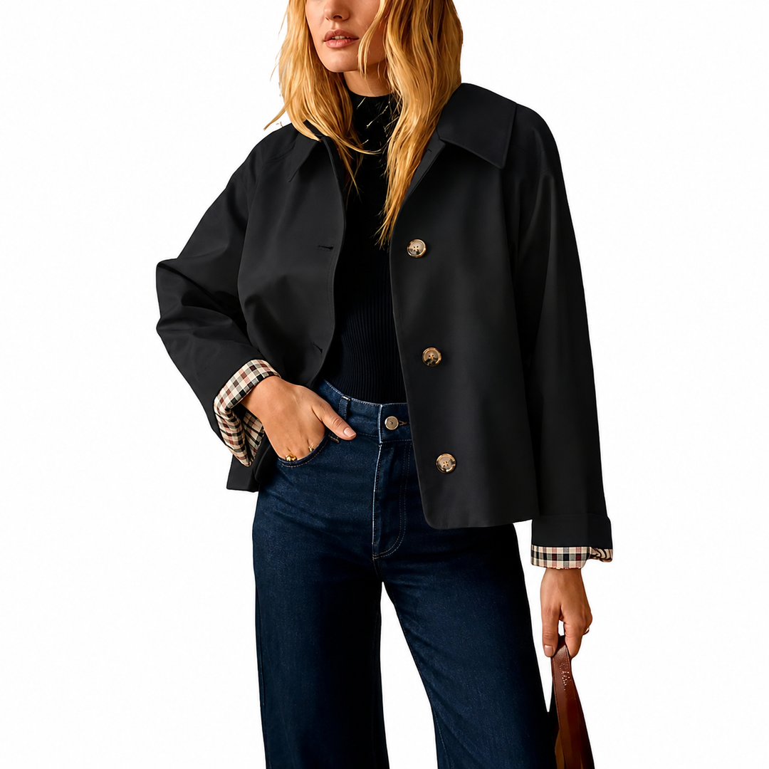 Monroe | Cropped Trench Coat