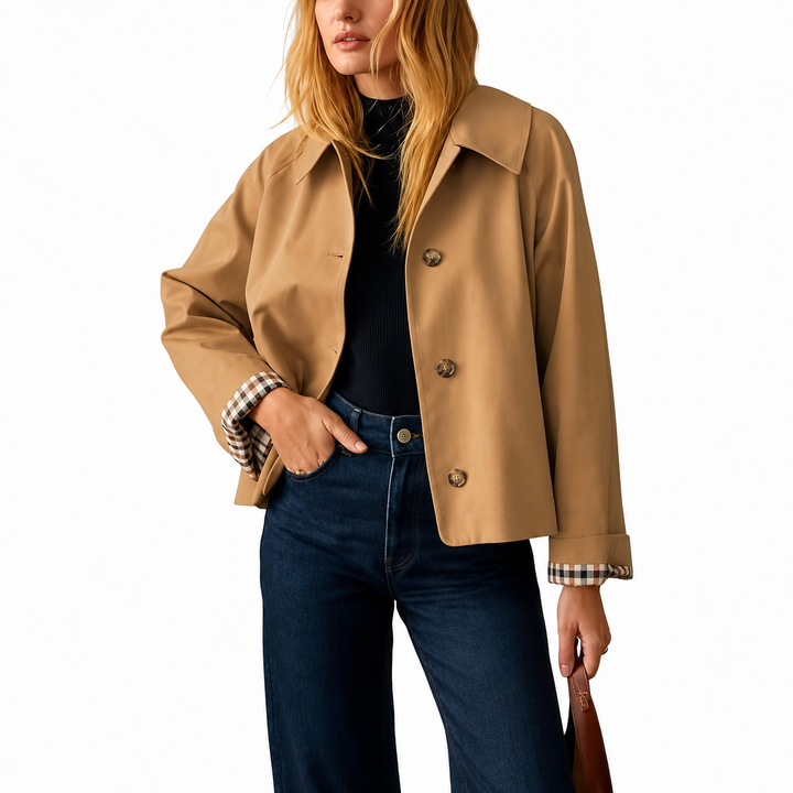 Monroe | Cropped Trench Coat
