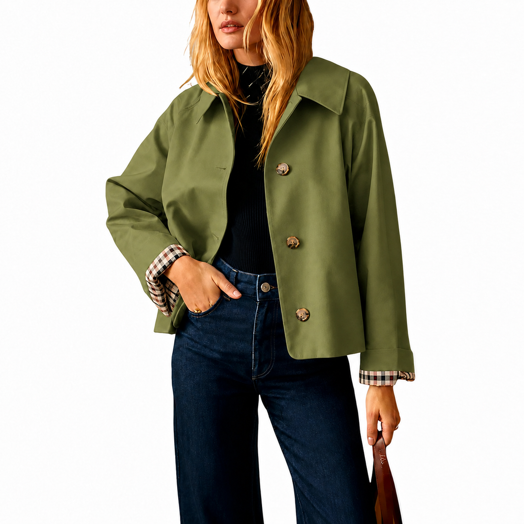Monroe | Cropped Trench Coat