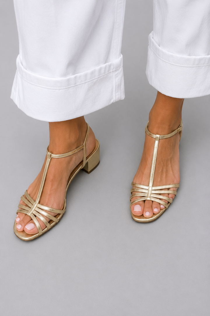Marisa | Golden Everyday Elegance Sandals