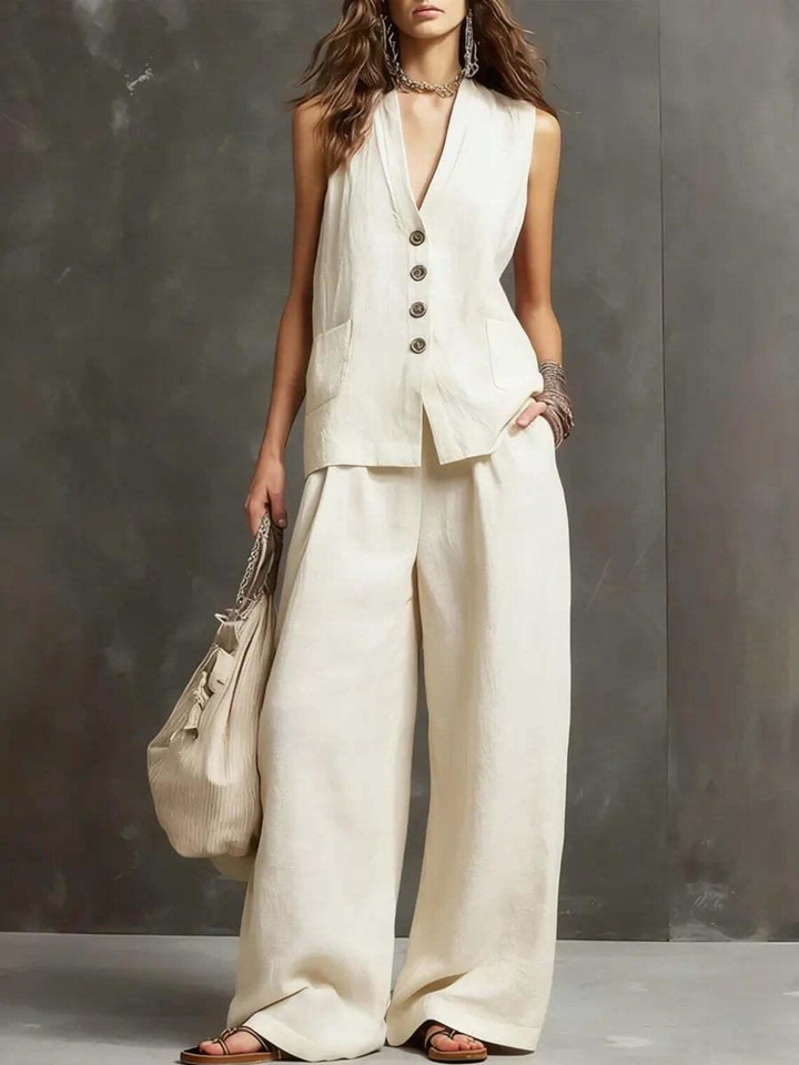 Imogene | Vest and Culotte Set