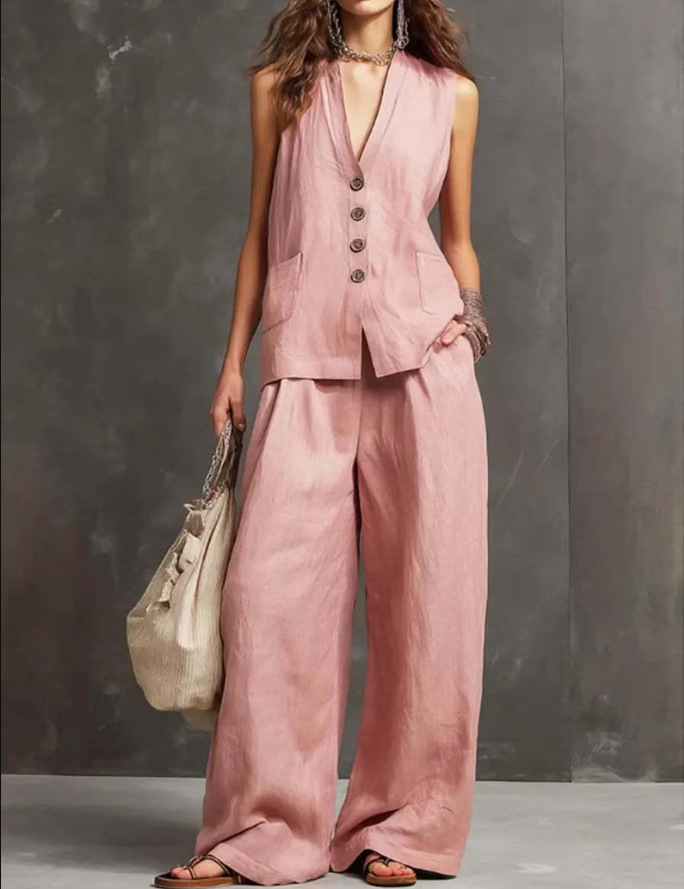Imogene | Vest and Culotte Set