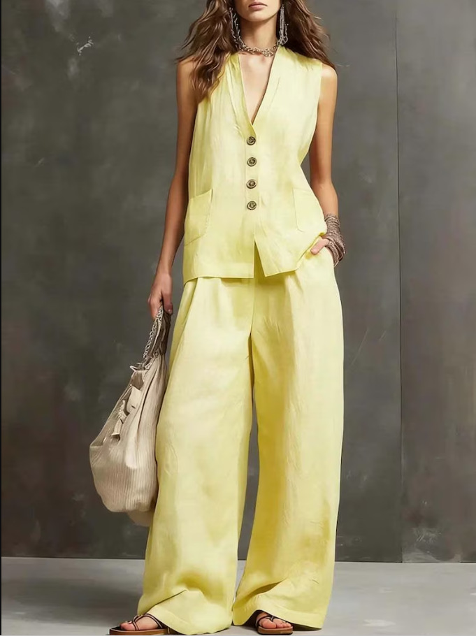 Imogene | Vest and Culotte Set