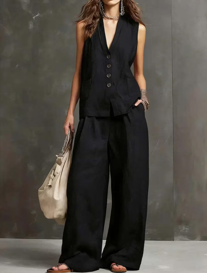 Imogene | Vest and Culotte Set