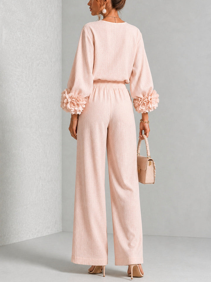Yolanda | Ruffle Cuff Two-Piece Set