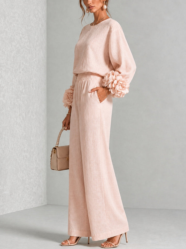 Yolanda | Ruffle Cuff Two-Piece Set