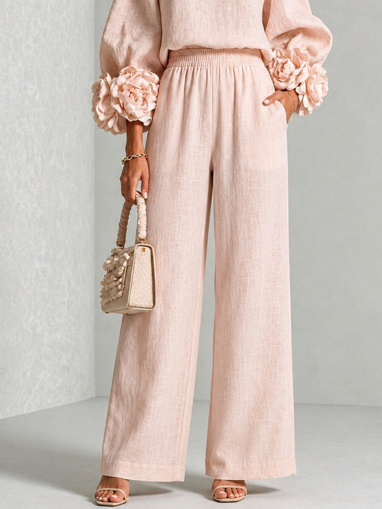 Yolanda | Ruffle Cuff Two-Piece Set