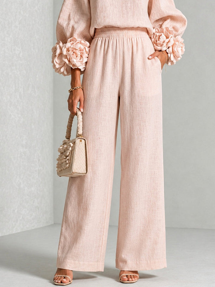 Yolanda | Ruffle Cuff Two-Piece Set