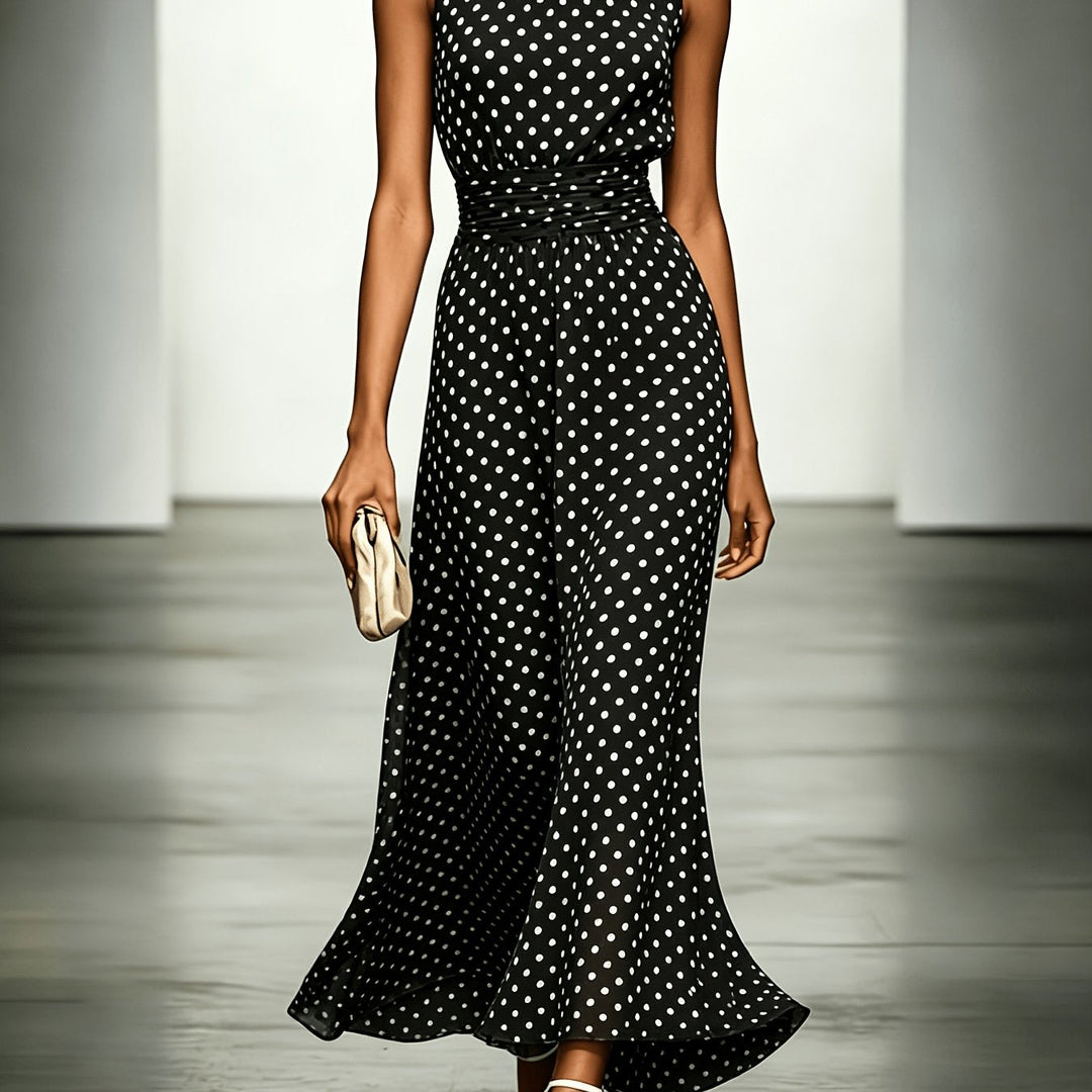 Colleen | Polka Dot Maxi Dress