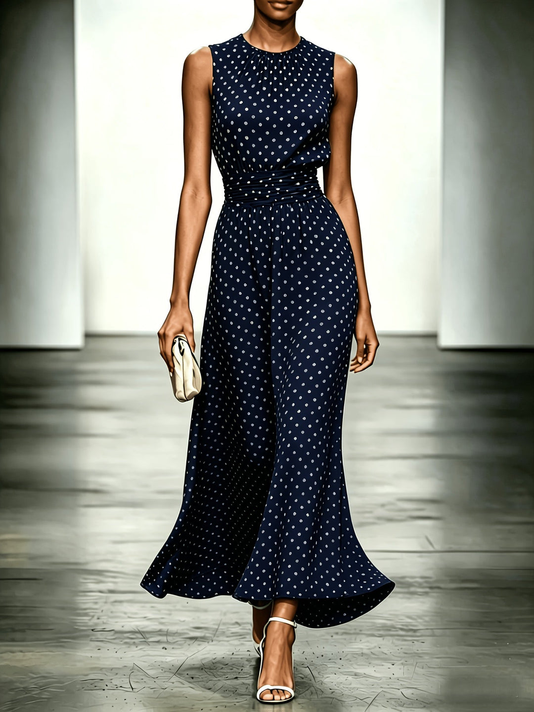 Colleen | Polka Dot Maxi Dress
