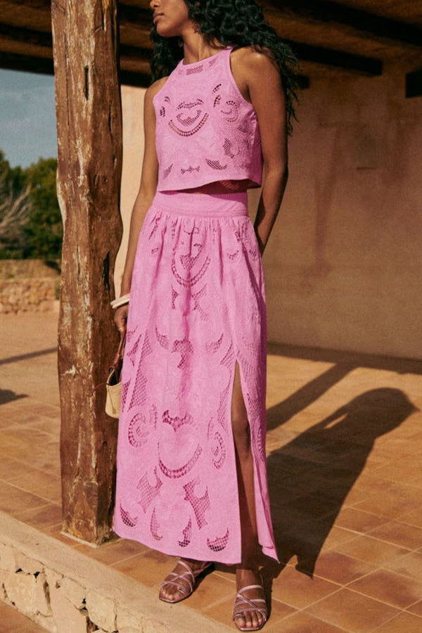 Moise | Pink Lace Set
