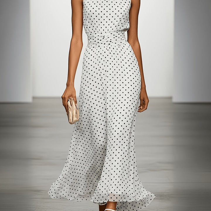 Colleen | Polka Dot Maxi Dress
