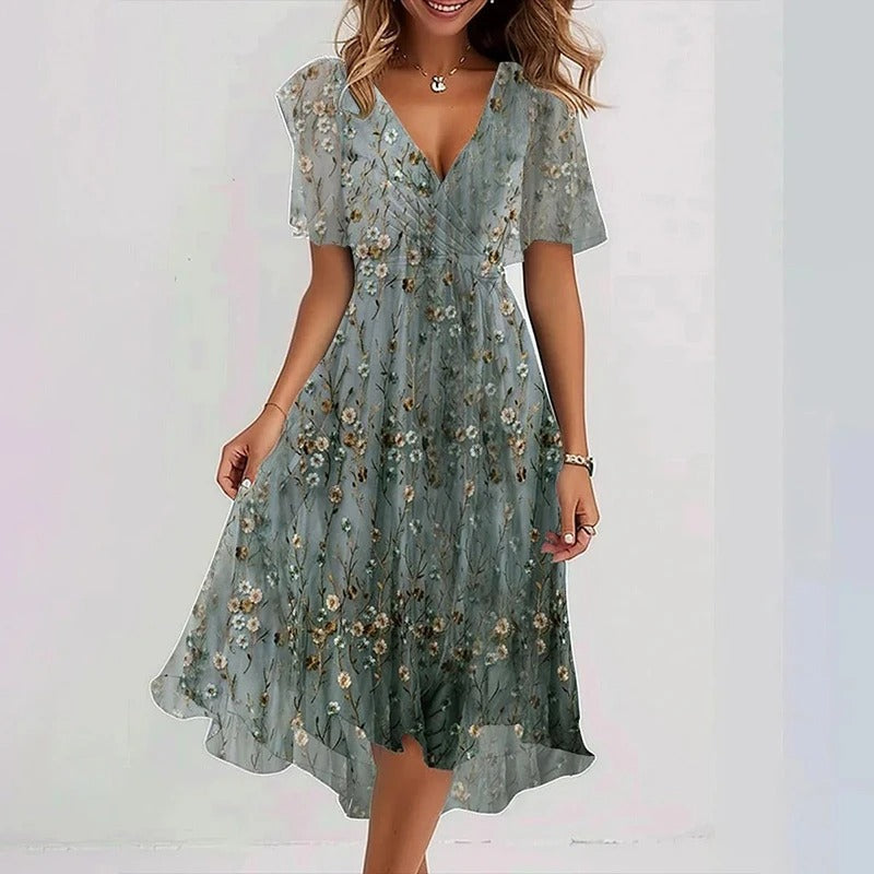 Yara | Elegant Colorful Dress
