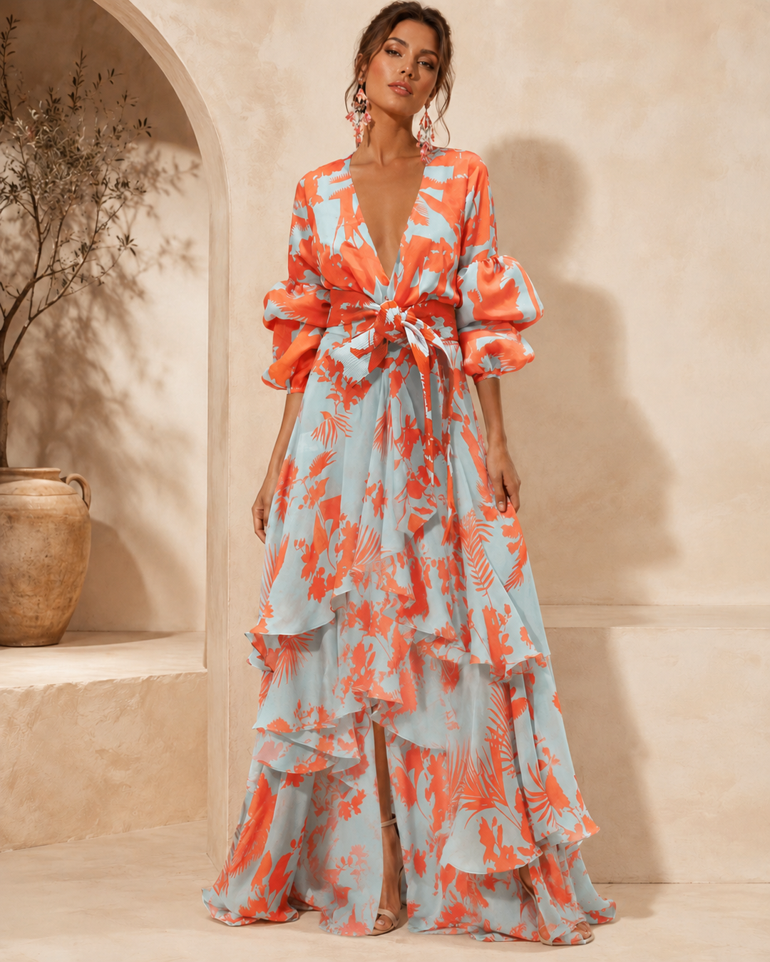 Constance | Floral Tiered Maxi Dress